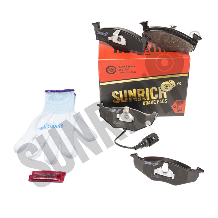 Placute de frana SUNRICH, 17.2x141.8x51.2mm, SR0266.04-1586