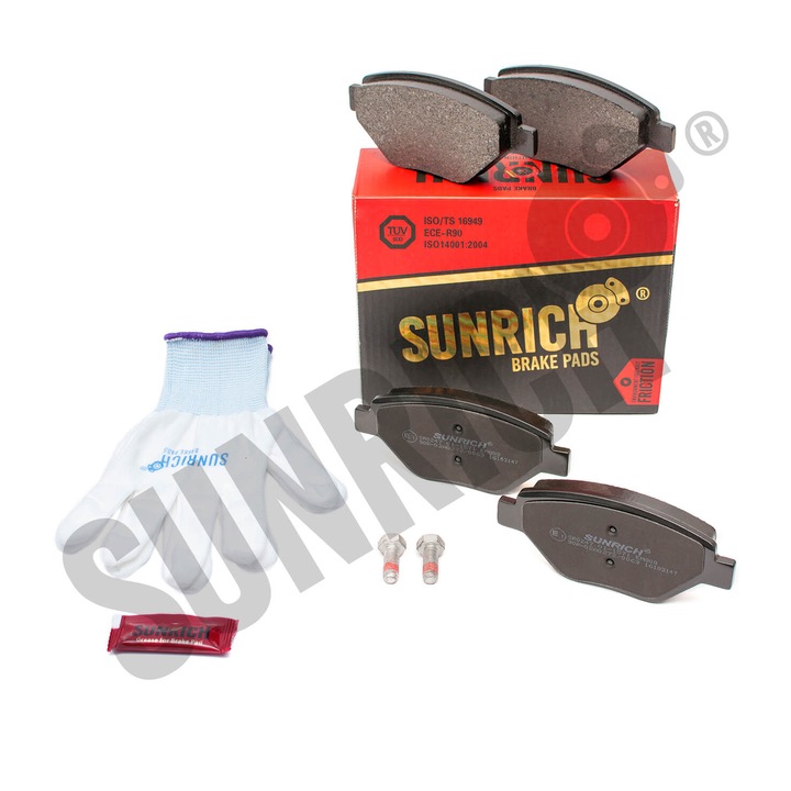 Placute de frana SUNRICH, SR0247.01-1571, 18.2x122.8x54.3mm