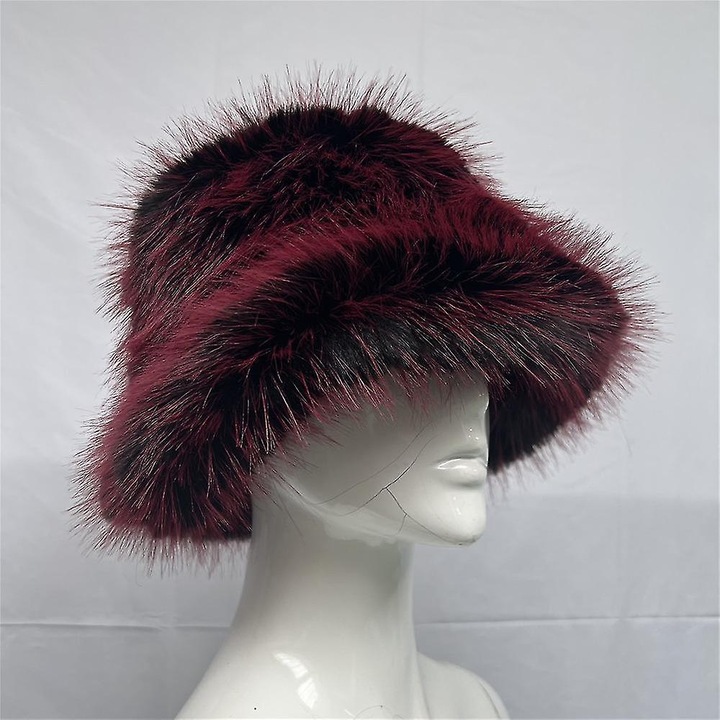 Caciula dama, model bucket, protectie solara, ajustabila, multicolor, 58x60cm