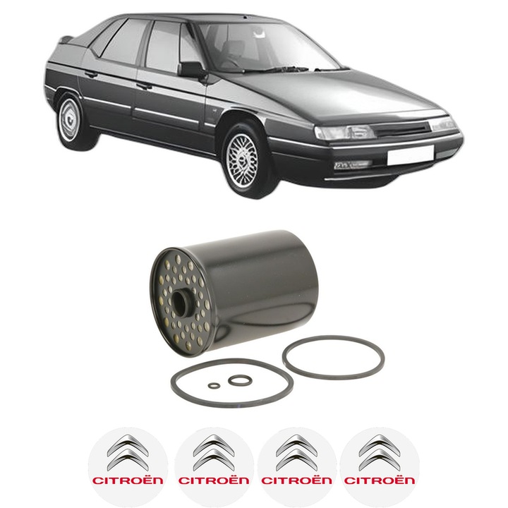 Filtru combustibil CITROEN XM (Y3) 2.1 D 12V din 1989-1994 KW 60 CP 82 CMC 2138, Bosch, Auto, 4x Stickere auto cu CITROEN