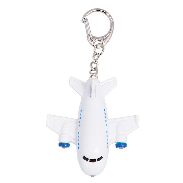 Repülő kulcstartó, fehér, 10.00x5.50x2.00cm, 1 db-os készlet