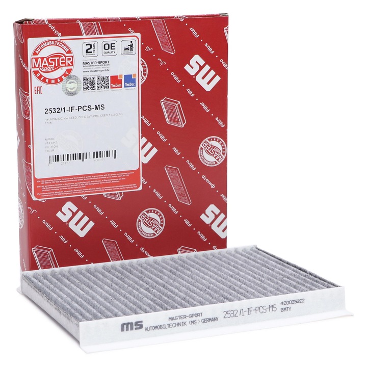 Filtru cabina Master-Sport, pentru Hyundai i30, i30 Kombi, KIA Ceed, 248x171x23mm