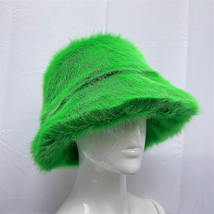 Caciula dama, model bucket, protectie solara, design versatil, multicolor, dimensiune L 58-60cm