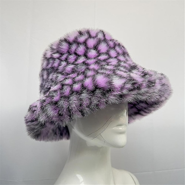 Caciula dama, model bucket, protectie solara, design versatil, multicolor, dimensiune 58-60cm