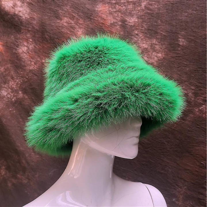 Caciula dama, model bucket, protectie solara, design versatil, multicolor, 58x60cm