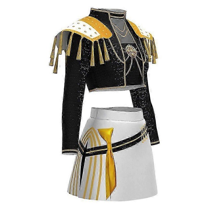 Costum de Halloween KPop Demon Hunters Rumi Mira Zoey, poliester, multicolor, 140 cm