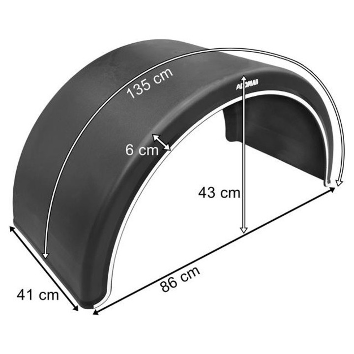 Калник, Ламиро, Пластмаса, Заден, 410мм, B-410 L-1350 R-430 S-860 H-430