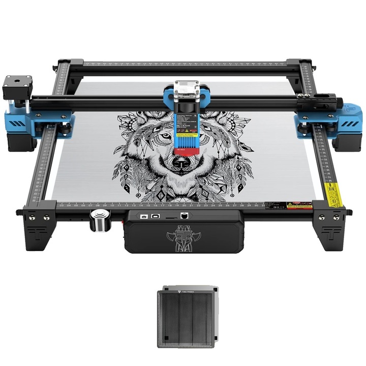 Лазерна машина за гравиране, 40W, 300x300mm, комплект 140W TTS-55 PRO, съвместима със софтуер Lightburn