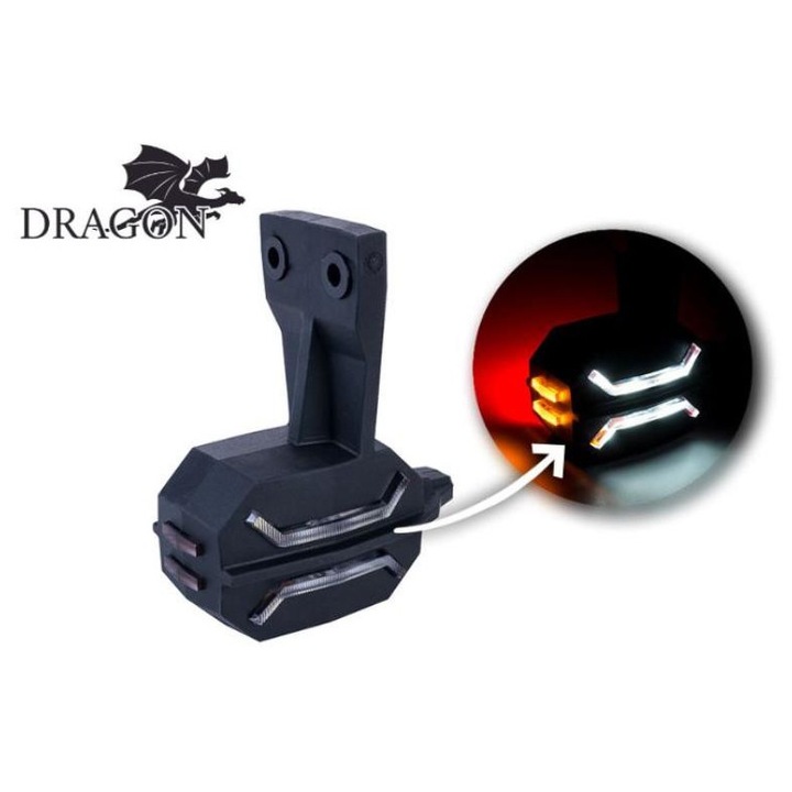 Lampa de contur LED Lamiro, alb-portocaliu-rosu, 12/24V, cablu 0,6m