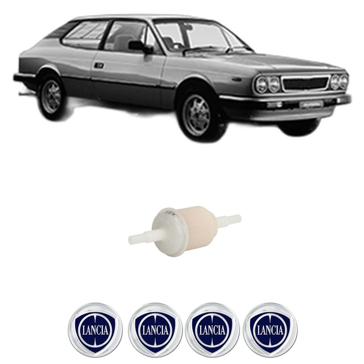 Filtru combustibil LANCIA BETA (828_) 1800 (828AB1) din 1973-1976 KW 81 CP 110 CMC 1756, Bosch, Auto, 4x Stickere auto cu LANCIA