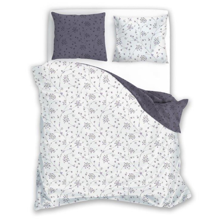 Lenjerie de pat, Faro, Letni Sen, 220x200cm, 2 fete, multicolor, 3 piese