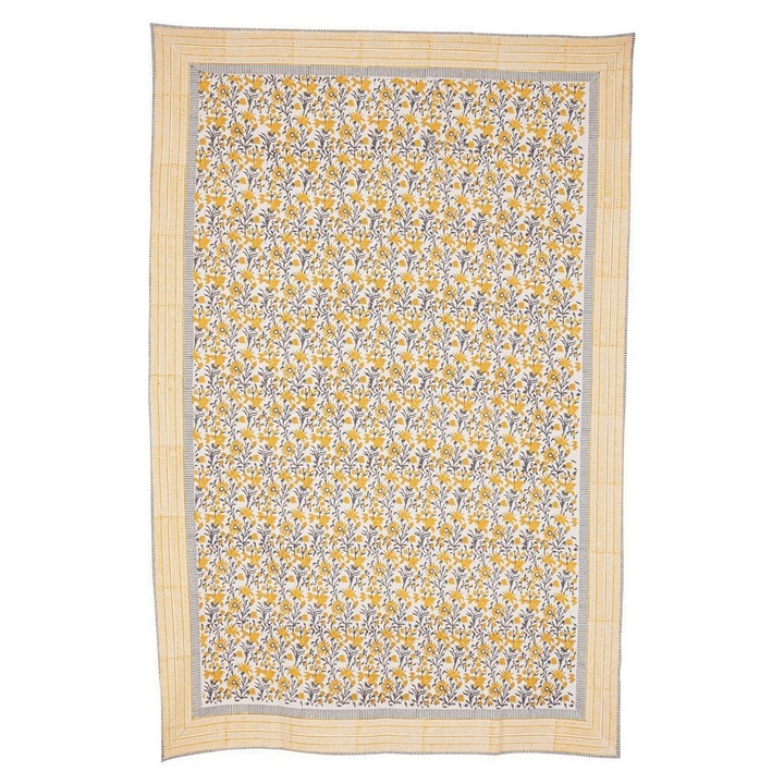 Многоцветно памучно покривало за легло Gabrielle 140x220 см