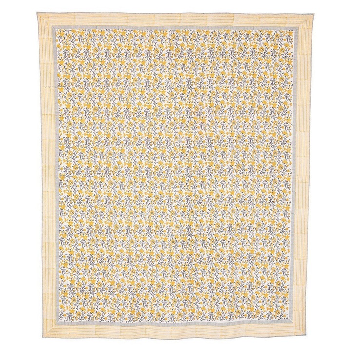 Многоцветна памучна кувертюра за легло Gabrielle 220x260 см