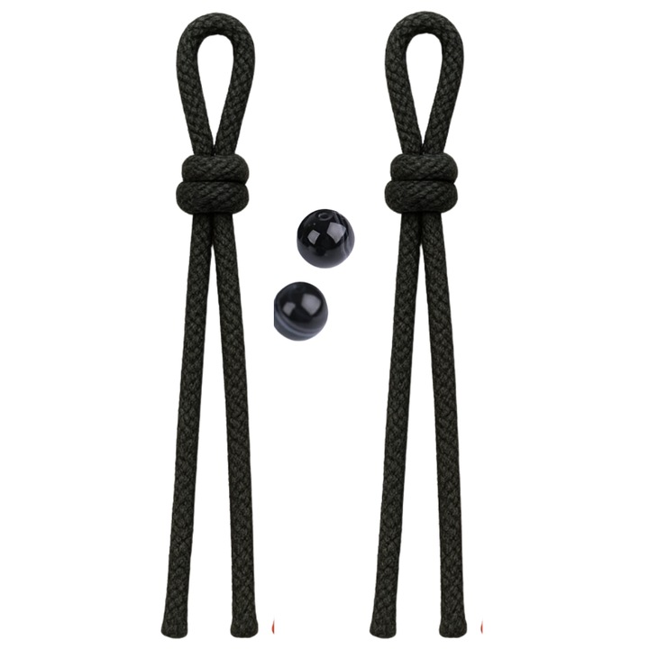 Set 2 Ațe Rezervă Kendama 55cm, Durabile, Flexibile, cu Margeluțe