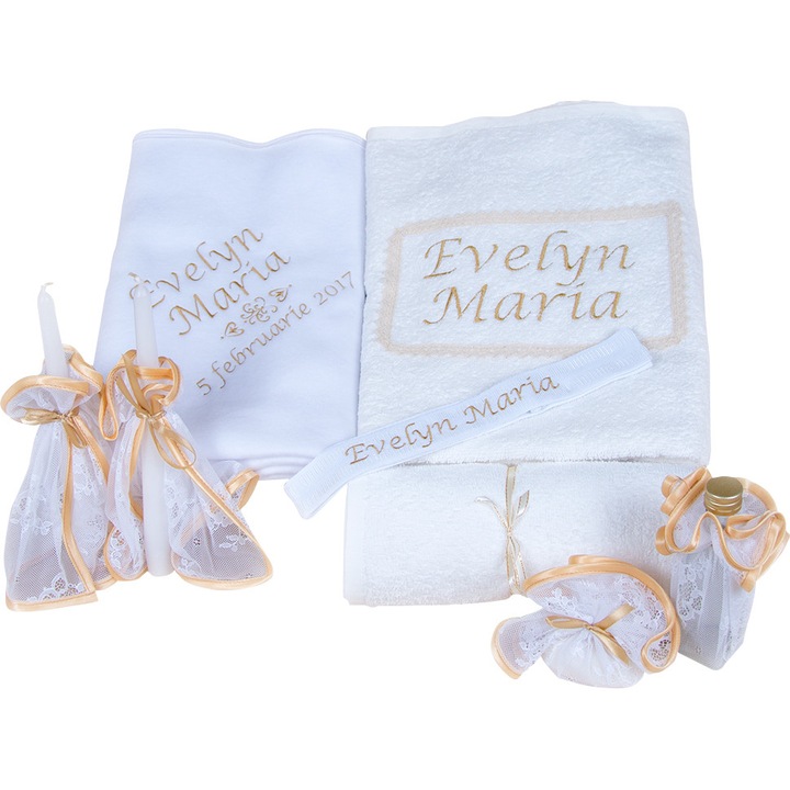 Trusou botez complet Maria, personalizarea inclusa, Couture Bebe