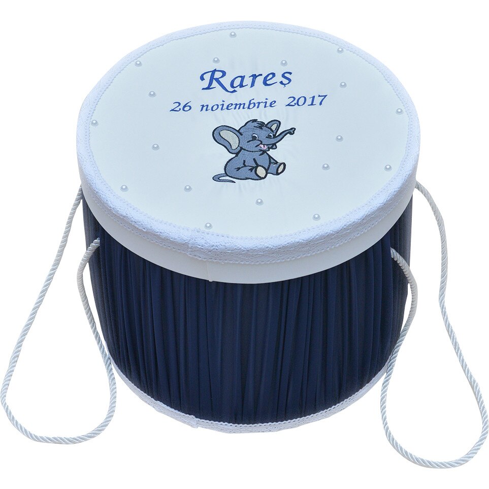 Cutie pentru trusou de biserica, Elefantel- personalizare inclusa