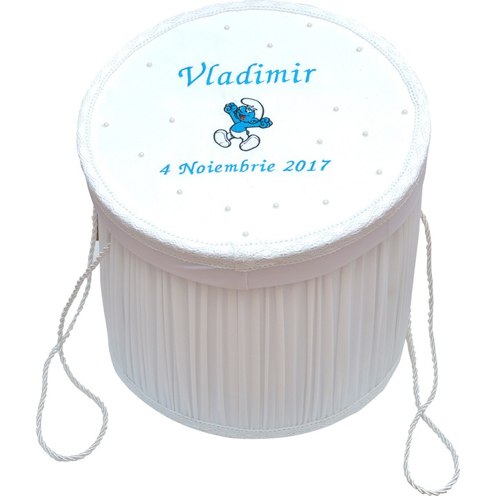 Cutie pentru trusou de biserica, Strumfi- personalizare inclusa