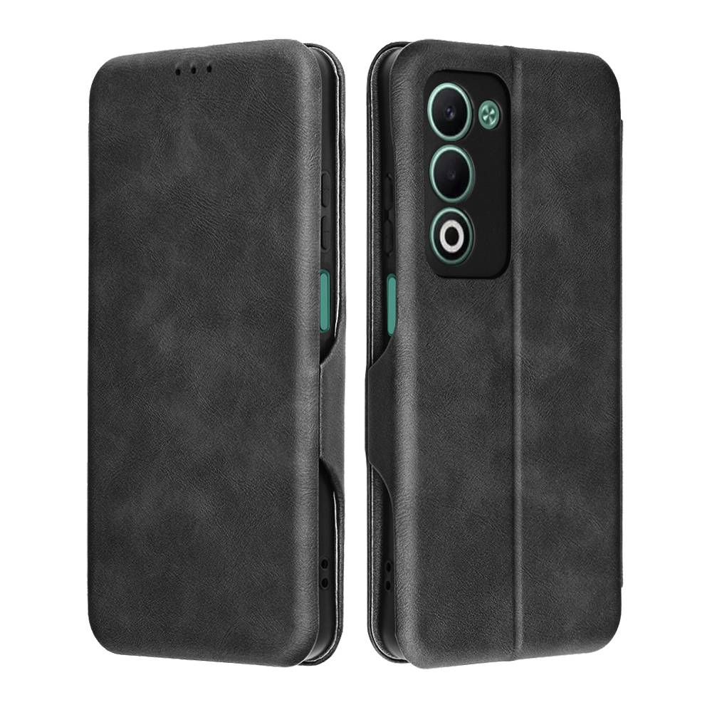Husa tip carte pentru Oppo A5 4G, 5G / Oppo A5m Smart Wallet fata - spate protectie 360 - negru