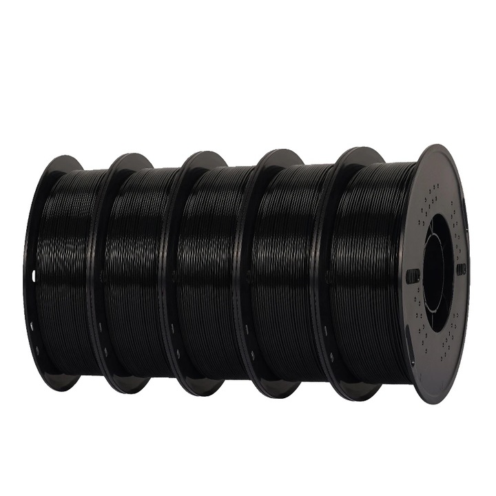 Filament 3D, HS-PETG, 1.75mm, 5KG, Fekete