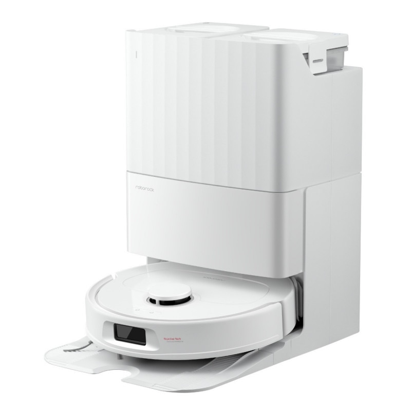 Aspirator robot Roborock QR 598, 8000 Pa, 5200 mAh, 60W, 3D mapping, Statie de incarcare, Autonomie 3 ore, Alb