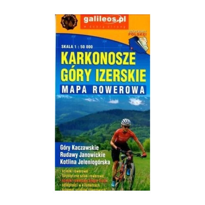 Велосипедна карта - Карконоше, Изерски планини 1:50 000