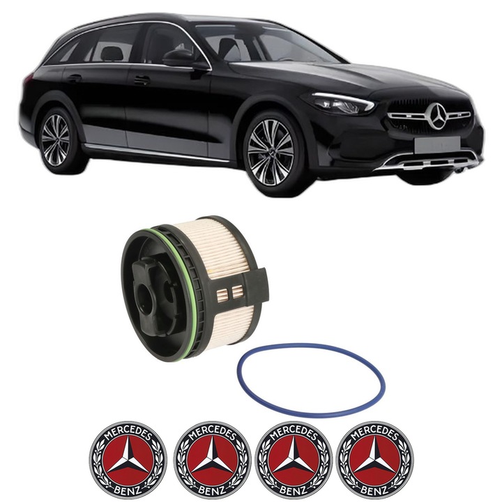 Filtru combustibil MERCEDES-BENZ C-CLASS All-Terrain (S206) C 220 d 4-matic (206.214) din 2021 KW 147 CP 200 CMC 1992, Bosch, Auto, 4x Stickere auto cu MERCEDES-BENZ