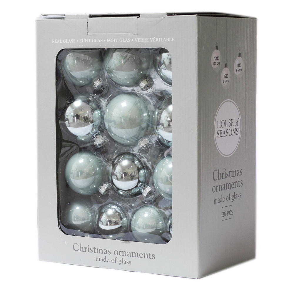 Set Edelman House of Season 26 globuri albastre 7 cm