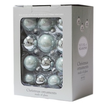 Set Edelman House of Season 26 globuri albastre 7 cm Set Edelman House of Season 26 globuri albastre 7 cm