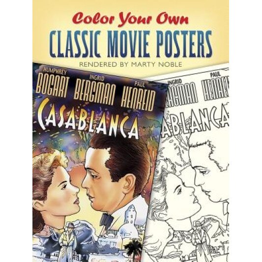 Color Your Own Classic Movie Posters, Marty Noble