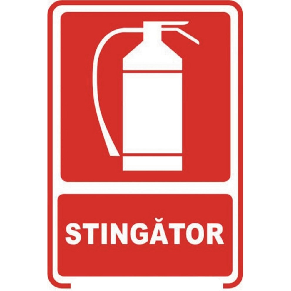 Stingator- Indicator securitate autocolant format A6
