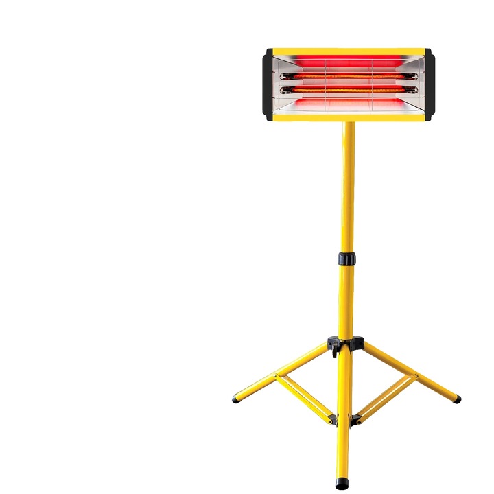 Infravörös lámpa festékszáradáshoz, 2000W, állítható tartó, 220V EU, méretek 330mm