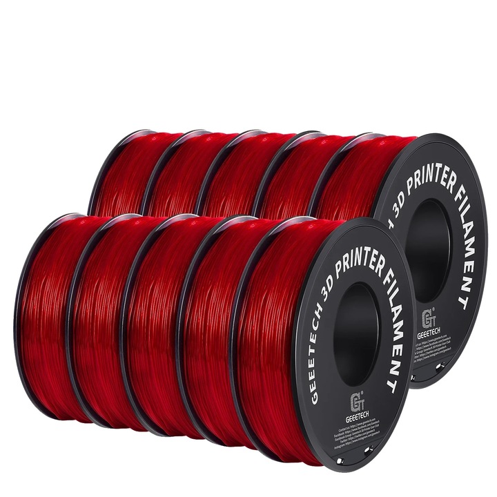 Filament 3D, TPU flexibil, kiváló tapadás, piros, 1.75mm, 1kg