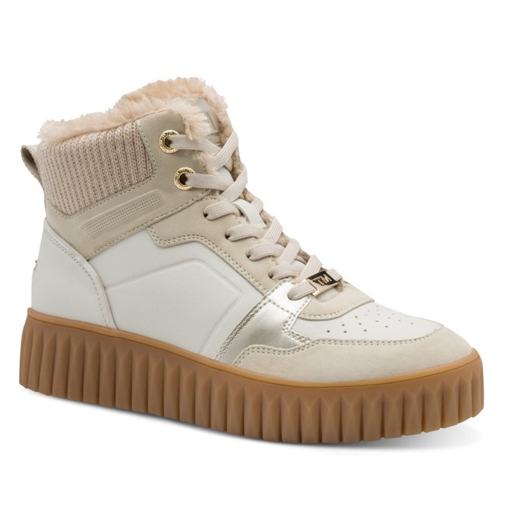 Marco Tozzi Ghete bej cu șiret și fermoar pentru femei Marco Tozzi 26211-45-402 07700