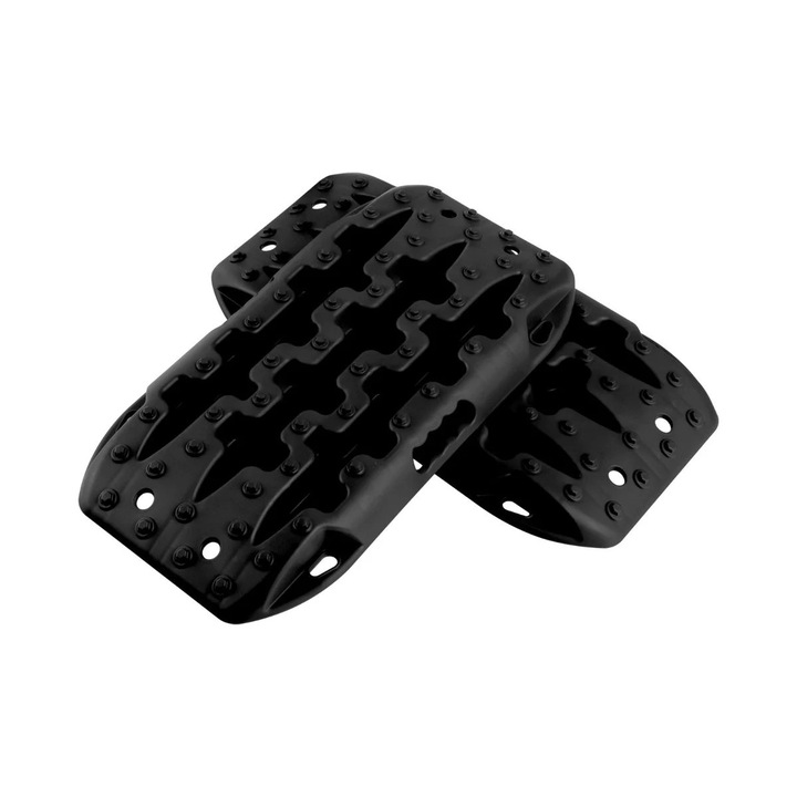 Set 2 placi de tractiune pentru anvelope off-road, Northix, negru, 58x31x6 cm