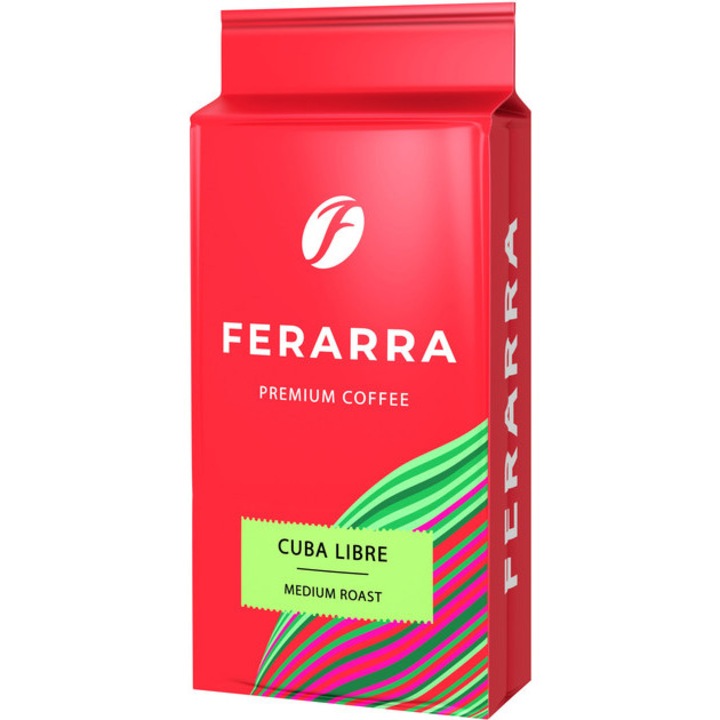Cafea macinata Ferarra, 250g, Arabica, aroma naturala de Rom-zabaglione