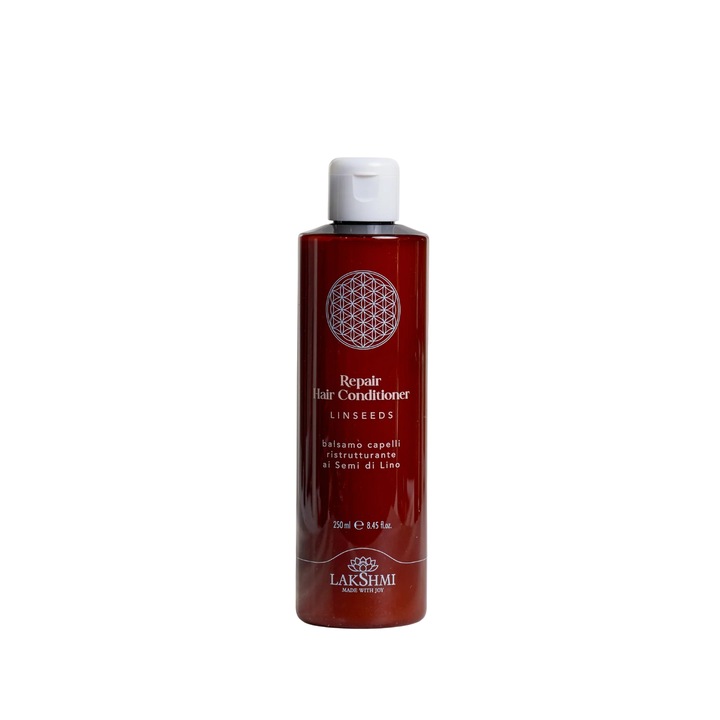 Regeneráló hajbalzsam lenmaggal 250ml, Lakshmi, eco-bio, száraz fejbőrre