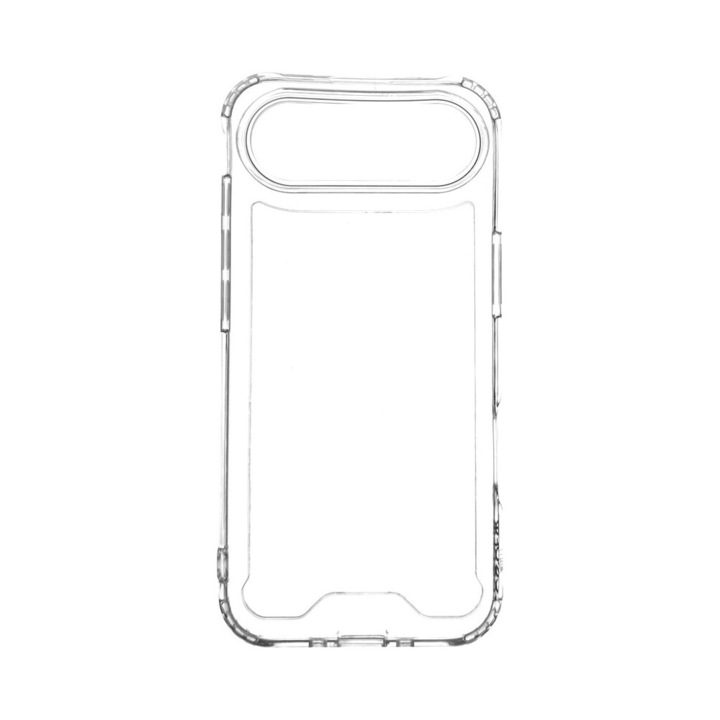 Husa de protectie CENTO Como compatibila cu Apple Iphone 17 Air, Transparent, Silicon Premium, Slim, colturi intarite, Anti zgarieturi, Anti soc, cu margini ridicate pentru protectia ecranului si a camerei