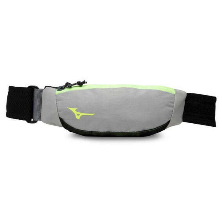 MIZUNO sporttáska, szürke, 23x10x2cm, egy rekeszes, állítható pánt