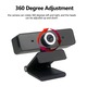 Уеб камера USB с микрофон с шумопотискане, ръчен фокус, 12MP, черна, 2.3x8.8см