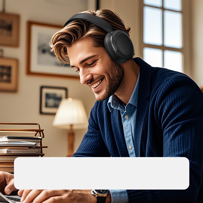 Casti Wireless HIFI confortabile, design ergonomic, negru - eMAG.ro