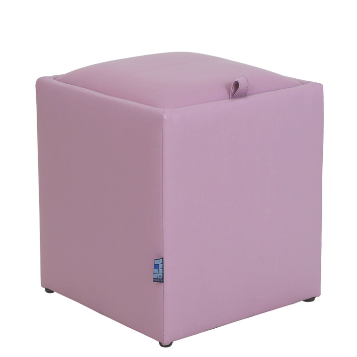 Taburet Box - imitatie piele mov - 21897