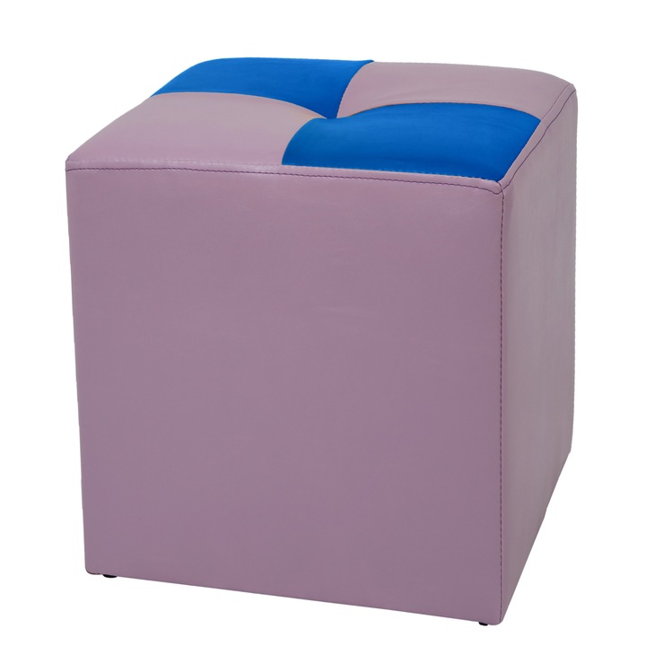Taburet Cool - imitatie piele mov/albastru - 21897/21898