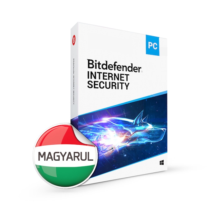 Bitdefender Internet Security 2021 magyar, 1 eszköz 1 évre, új előfizetés