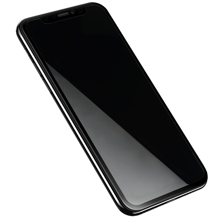 Стъклен протектор Benks КР+ 3Д Premium за iPhone X, черно Закалено стъкло , 9H, 0.23 мм