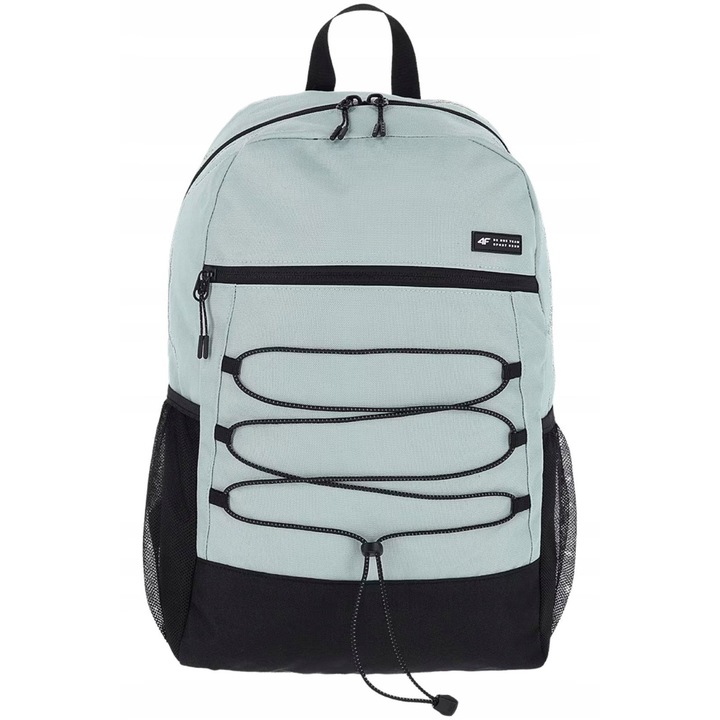 Ghiozdan 4F U404, 28x45cm, 23L, culoare menta, cu compartimente multiple