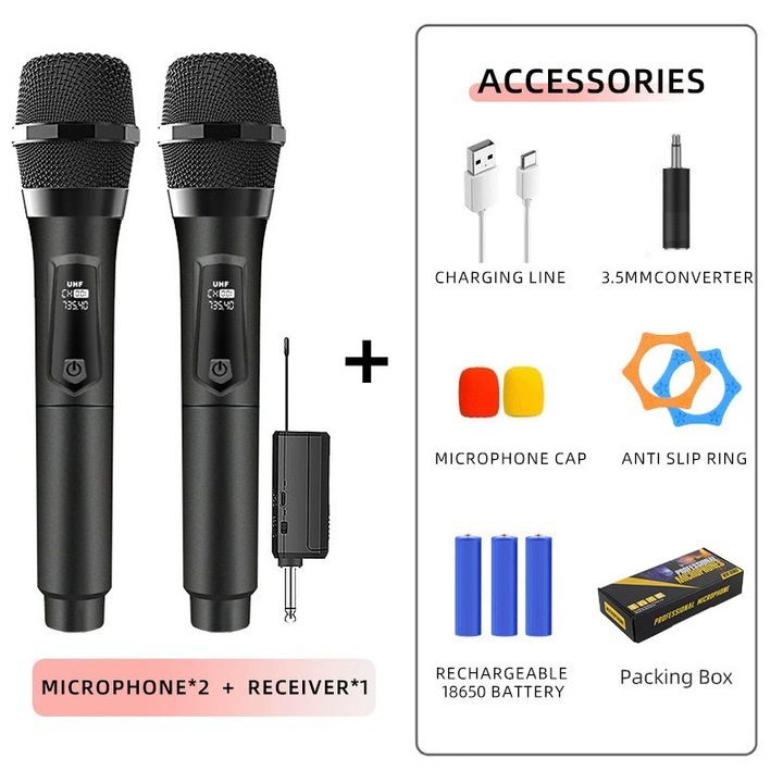 Set 2 capace de rezerva pentru blender Magic Bullet, plastic, negru