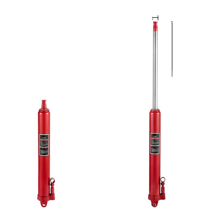 Hidraulikus emelő, 4 tonna teherbírás, tartós acélszerkezet, 24-43.7 in, 8T