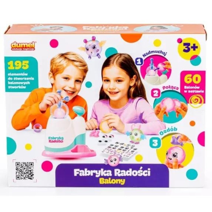 Комплект за занаяти Dumel - Fabryka Radosci, 195 елемента, многоцветен, за деца 3+