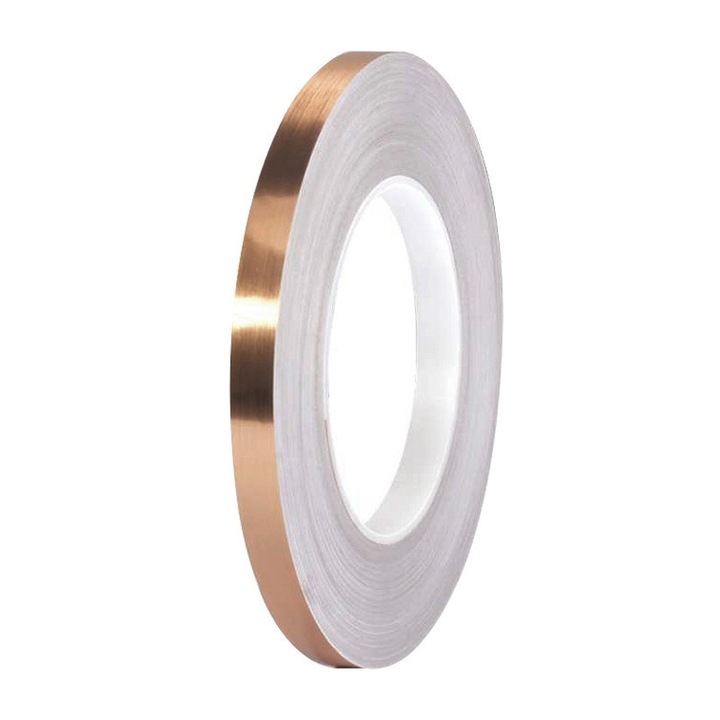 Banda decorativa autoadeziva, efect oglinda, 50m x 1cm, aurie