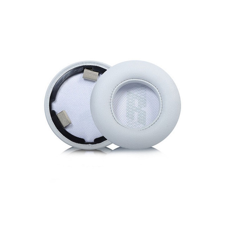 Set de perne pentru casti Bluetooth JBL LIVE400BT si LIVE460NC, gri, din piele proteica si spuma cu memorie